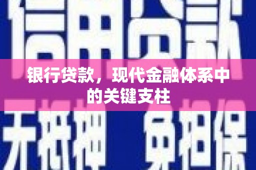 启东银行贷款，现代金融体系中的关键支柱