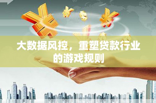 启东大数据风控，重塑贷款行业的游戏规则