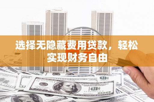 启东选择无隐藏费用贷款，轻松实现财务自由