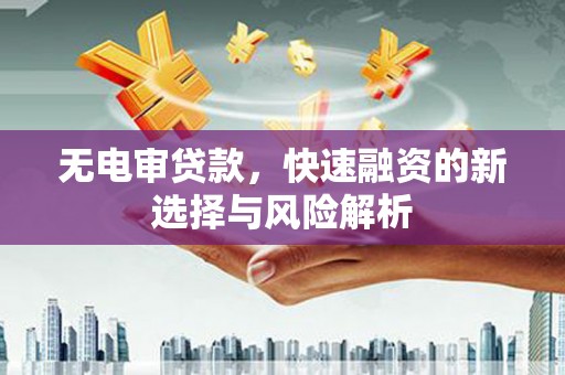 启东无电审贷款，快速融资的新选择与风险解析