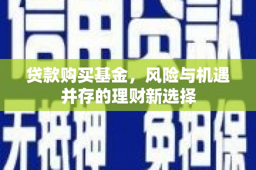 启东贷款购买基金，风险与机遇并存的理财新选择
