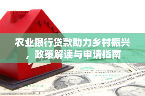 启东农业银行贷款助力乡村振兴，政策解读与申请指南