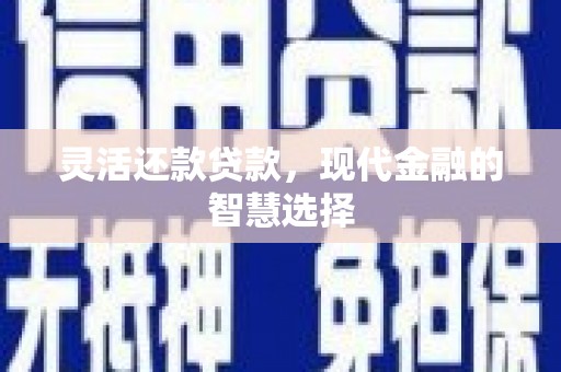 启东灵活还款贷款，现代金融的智慧选择