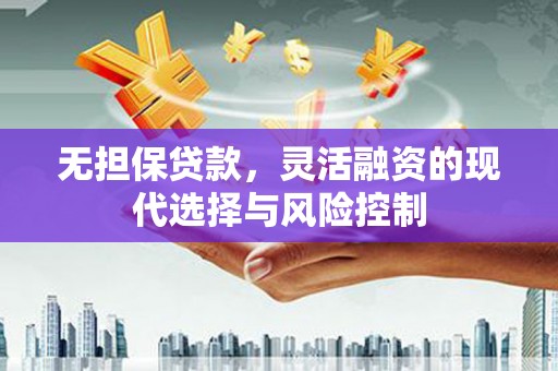 启东无担保贷款，灵活融资的现代选择与风险控制