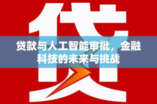启东贷款与人工智能审批，金融科技的未来与挑战