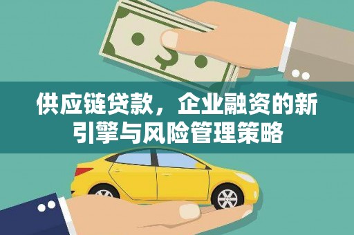 启东供应链贷款，企业融资的新引擎与风险管理策略