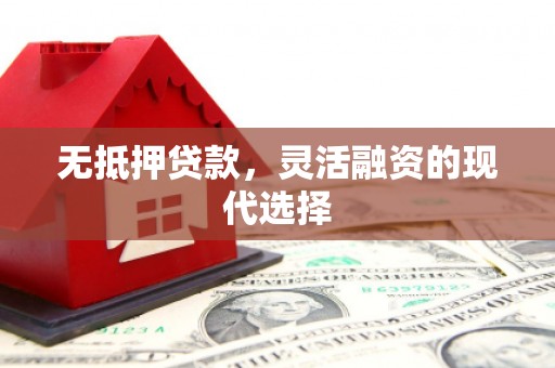 启东无抵押贷款，灵活融资的现代选择