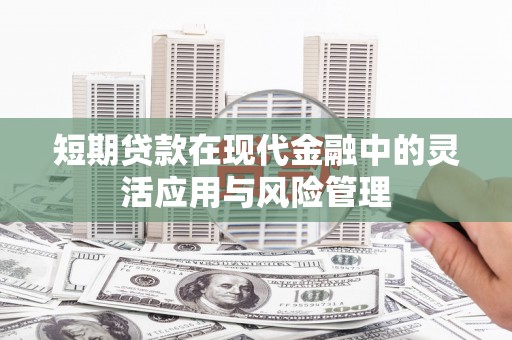 启东短期贷款在现代金融中的灵活应用与风险管理